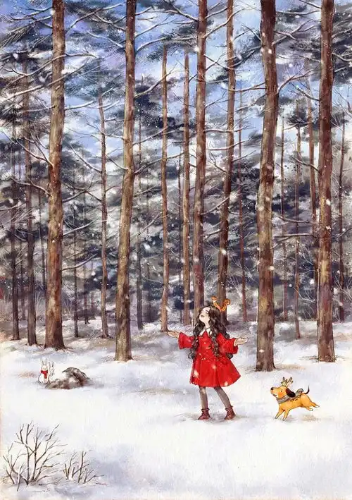 画功媲美宫崎骏韩国插画师笔下的森林故事