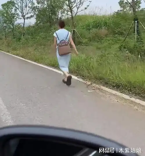 夫妻吵架女子走20公里到婆家告状,老公开车跟随求放过,下秒爆笑