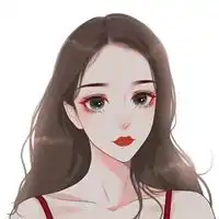 很有文艺范儿的手绘女生