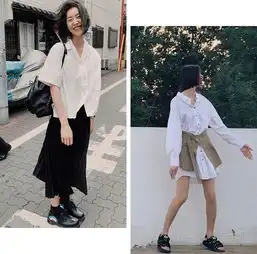 初秋2件上衣2件下装,谁穿谁好看