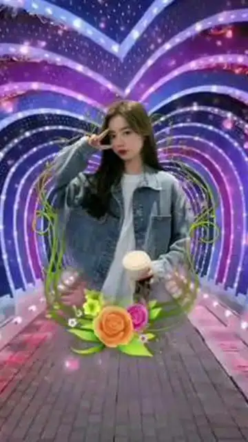 女装唯美意境梦幻星空五光十色的动感特效生活的美无处
