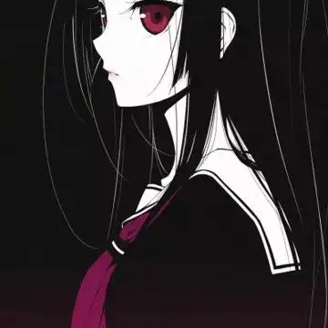 暗黑唯美地狱少女恐怖头像,卡通头像图片