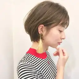 天鹅颈短发