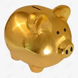 闪亮的金色小猪存钱罐素材图片免费下载高清png千库网图片编号10302406