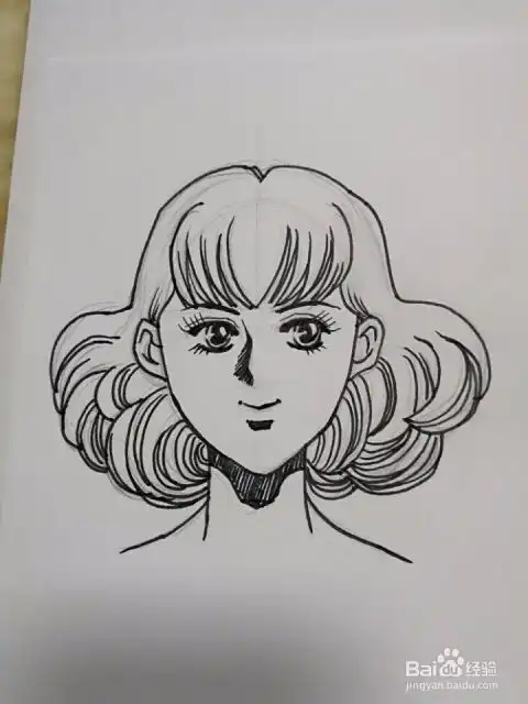 漫画女生头像的画法