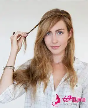 款花环式的编发教程打造精致森女风