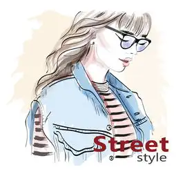 戴眼镜的长发美女