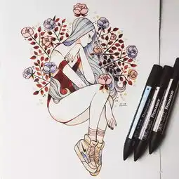 小清新插画,很适合做头像
