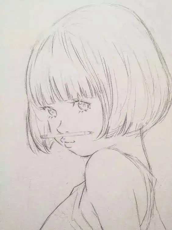 人物速写,头像练习