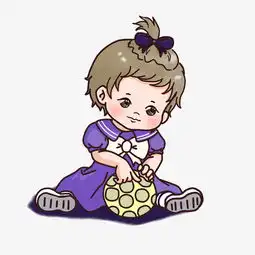儿童节玩球的小女孩图片素材其他格式下载动漫人物大全