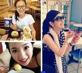 女星吃东西玩自拍,陈乔恩手捧大碗米饭,孙俪吃相最有趣