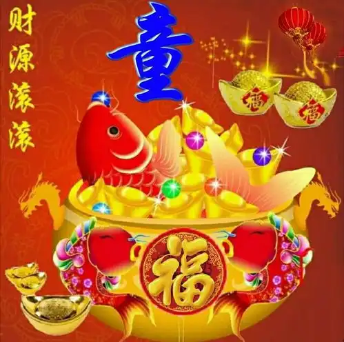 财源滚滚,姓氏头像图喜欢的留言