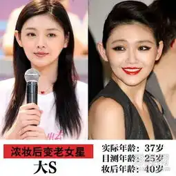 素颜女神悲剧了一上浓妆就老了10岁