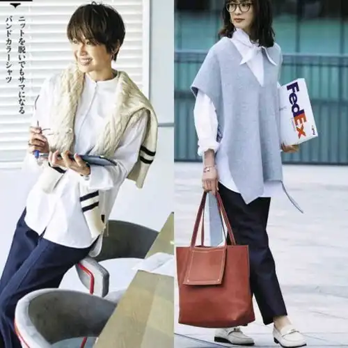 大龄女性气质白衬衫,不愁怎么穿,内搭外穿都亮眼