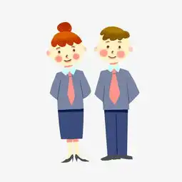 手绘矢量卡通可爱商务职业男性女性图片素材其他格式下载动漫人物大全