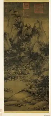 萧翼赚兰亭图-巨然