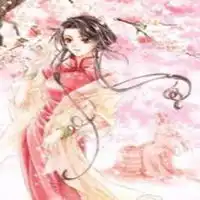 彼岸花的古风少女图片