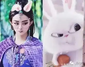 动漫版赵丽颖,你最喜欢第几个颖宝小兔照大合集