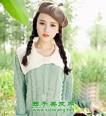 年轻萌系森女的发型造型