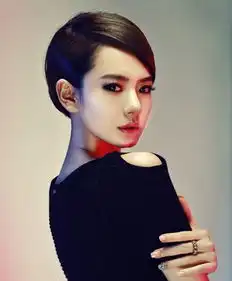女生斜刘海短发发型图片斜卷刘海发型图片发型师姐