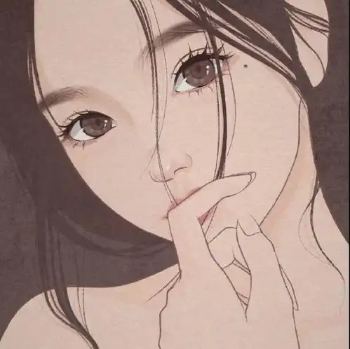 一顿暴码可盐可甜插画风头像,看完不换算我输