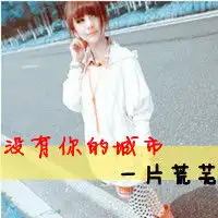 女生文字头像没有你的城市一片荒芜的情侣男头像求没有你的世界一片死寂