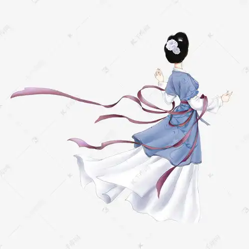 仕女图古风女人背影素材图片免费下载千库网