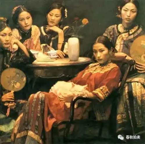 陈逸飞笔下的油画古典美女