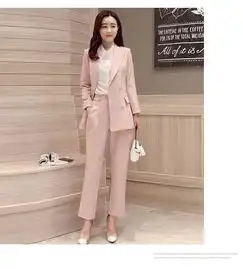 2017春秋新款韩版修身百搭显瘦小西服外套时尚休闲西装套装女