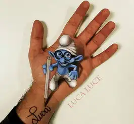 lucaluce手掌上的3d视觉绘画集