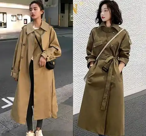 风衣这样穿,经典时尚不挑人美到爆,时尚显气质