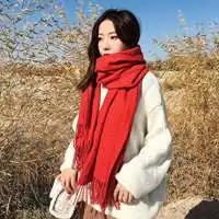 戴围巾半遮脸女生头像微信头像图片大全