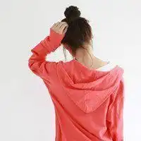 丸子头头像女生背影炸丸子头发型的美女头像图片