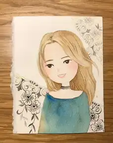 零基础水彩教程3小清新女孩