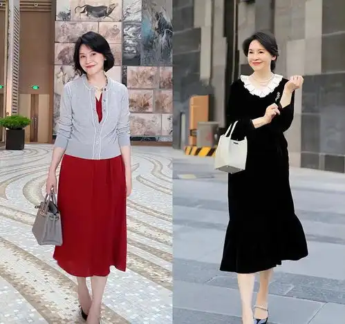 这位中年女人的穿搭,彻底颠覆你的时尚观