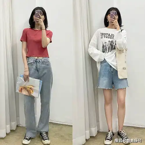 夏天还在穿黑色系小清新穿起来,清爽穿搭让变身斩男女孩
