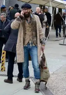 成熟男人的衣柜里总有几套工装,欧美大叔教你最时尚成熟的穿搭