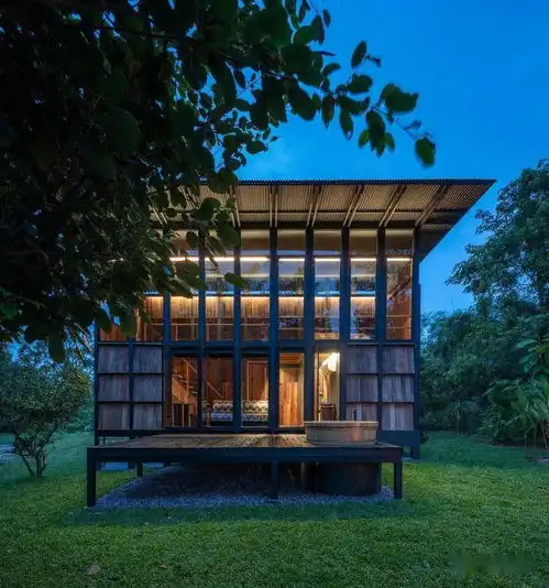 理想主义风,清迈木与山小屋宅