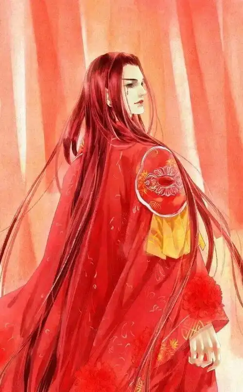 古风红衣男头像壁纸
