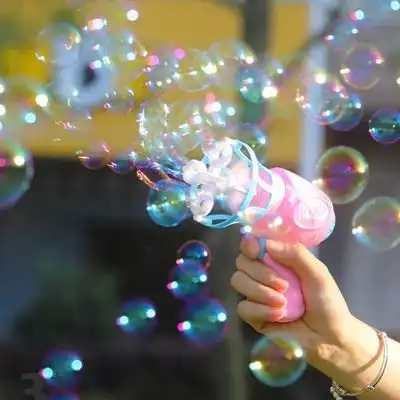 儿童全自动吹泡泡机电动泡泡枪补充液泡泡水玩具少女心抖音同款