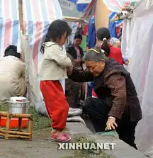 组图四川茂县地震灾民的生活