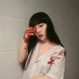 2017万圣节女生恐怖头像搞怪吓人的女生万圣节头像