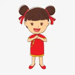 穿着漂亮旗袍的小女孩图片素材其他格式下载动漫人物大全