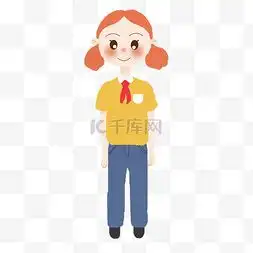 卡通红领巾小学生图片卡通红领巾小学生图片素材免费下载千库网