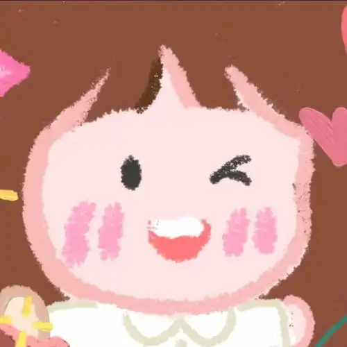 油画风女生微信头像