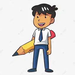 学校学生铅笔男孩手绘插画素材图片免费下载高清psd千库网图片编号11154184