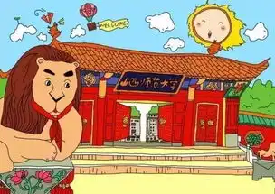 大学另类风情手绘校园