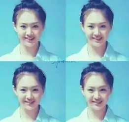 郑爽昔日素颜证件照曝光笑容甜美清新可人