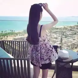 超好看的男女生背影头像