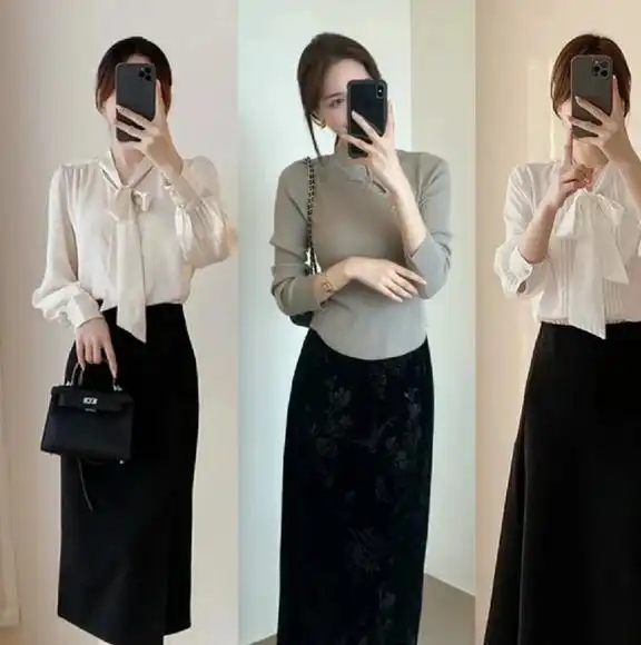 40女生春季上班怎么穿优雅通勤风穿搭示范,每一套都巨显气质